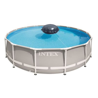 Intex Bâche à Bulles Renforcée Ø 4,20 M - Couvre Piscine Ronde Ø 4,27 M, Maintien Chaleur +40% Efficacité, Épaisseur 270 Microns Bleu