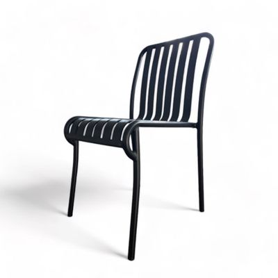 KOSMI - Chaise en métal noir mat style industriel KOSMI - Chaise en métal noir mat style industriel