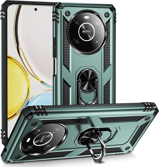 Coque Flip PU Pour Honor Magic V5 - Support Pliable, Fenêtre De Visualisation, Protection Complète