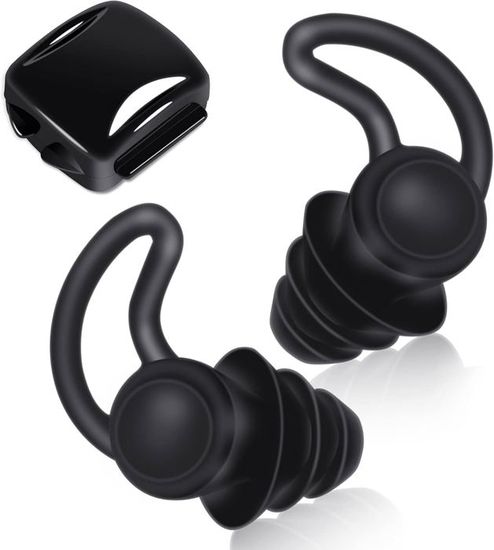 Boules Quies,White--Bouchons D'oreilles Anti-bruit En Silicone Souple, Étanche, Aide Au Sommeil