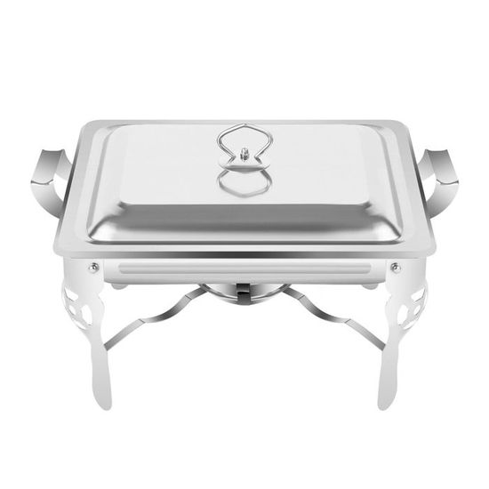 Chauffe-buffet électrique En Inox 9L Avec 2 Bacs - Contrôle Température Tactile 35-90°C, 600W