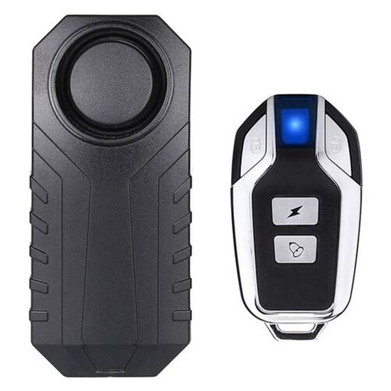 Alarme Antivol Vélo/moto Sans Fil 113 DB - Détection Vibration, Télécommande - Étanche IP55 - Pour Vélo, Scooter, Porte, Voiture