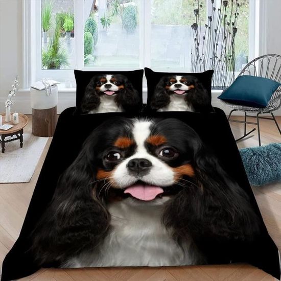 Housse De Couette 220X240 Cavalier Roi Charles Spaniel Parure De ..., image size:550x550