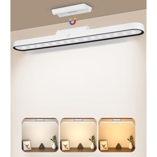 Lampe De Bureau Led Sans Fil Avec Detecteur Mouvement, 4000Mah Lumiere Rechargeable Usb