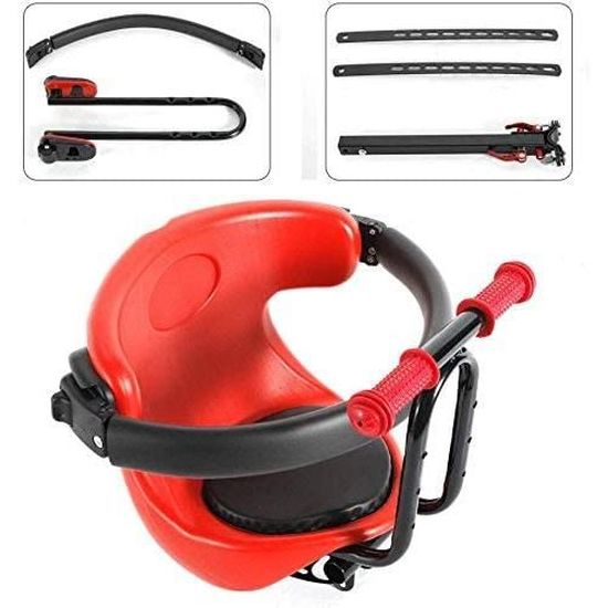 Siege De Velo Avant Porteenfant Pour Bebe Enfant De 30kg Rouge Cdiscount Sport