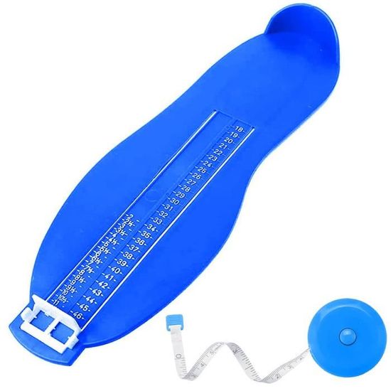 Jauge de pied, Pedimetre Enfants et Adultes, Mesureur de Pieds, Mesure
