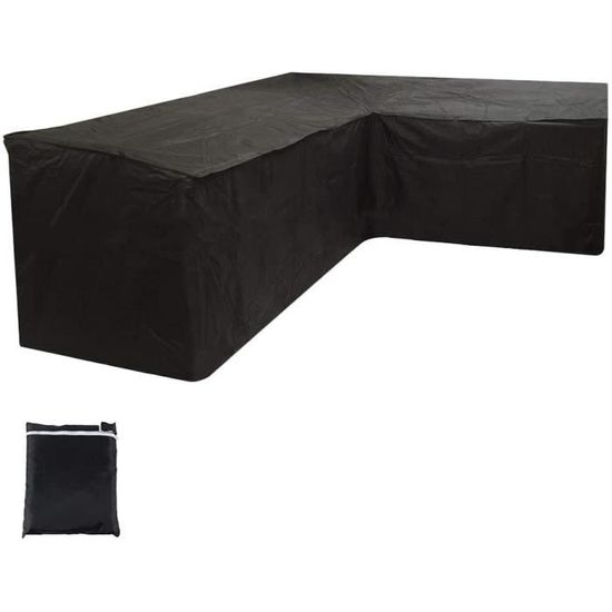Housse De Protection Salon De Jardin 400x150cm - Tissu Oxford 420D Imperméable Coupe-vent - Pour Table Extérieure, Meubles Patio - Anti-UV Et Durable