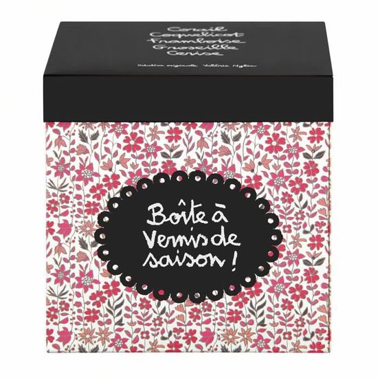 Boite A Vernis Corail Multicolore Noir Achat Vente Boite De Rangement Soldes Cdiscount