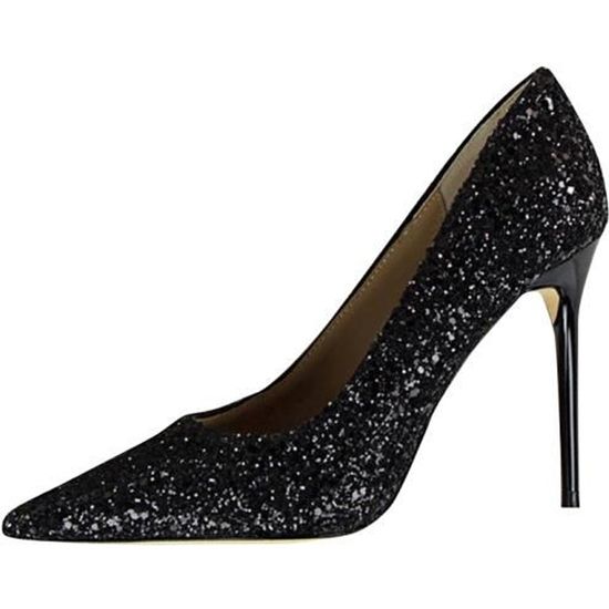 EDEFS Escarpins Femme - Kitten-Heel Chaussures - Bout Pointu Fermé - Classique Bureau Soiree Shoes - Black - Taille 40 dès 59,99 € - sur