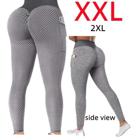 Legging De Sport Femme YEOREO Avec Poches - Taille Haute En V, Matière Stretch - Yoga, Fitness, Gym