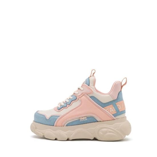 Basket Buffalo CLD CHAI VEGAN NUBUCK Ref. 1630760 LT BLUE ROSE Bleu Femme Lacets Plat Adulte Bleu Cdiscount Chaussures