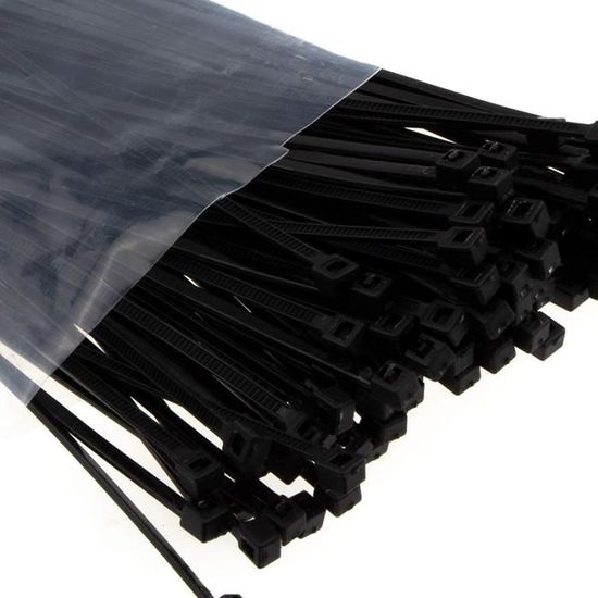 Fascette Stringicavo Nere 2,5x100 Mm - Confezione Da 100, Resistenti Alle Intemperie, Ignifughe UL94-V2, Alta Resistenza - 5