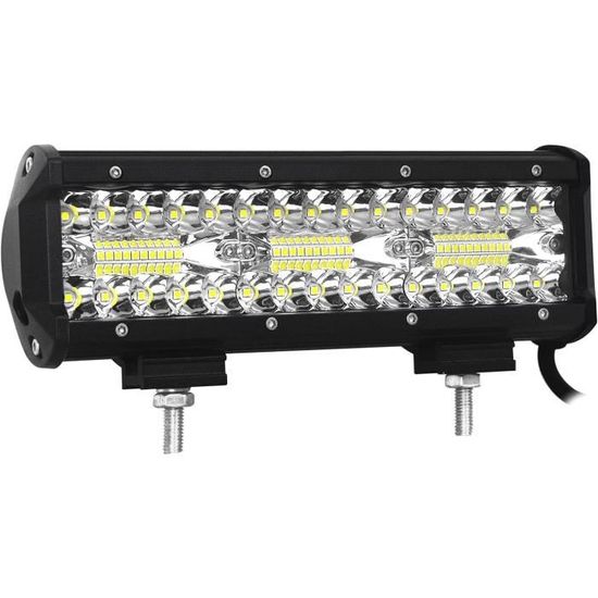 Willpower Barre LED 38 Cm 300W – Spot + Flood 12/24V Étanche IP67, Super Lumineuse 6000K Pour 4x4, Camion, Tracteur, Bateau