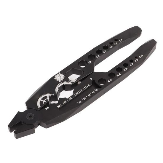 Nuofan Pince d'amortisseur RC multifonction 4 en 1 et clé à molette 1/10 pour Traxxas HSP Arrma Axial Losi Redcat RC Voitures Camions Rock Crawlers