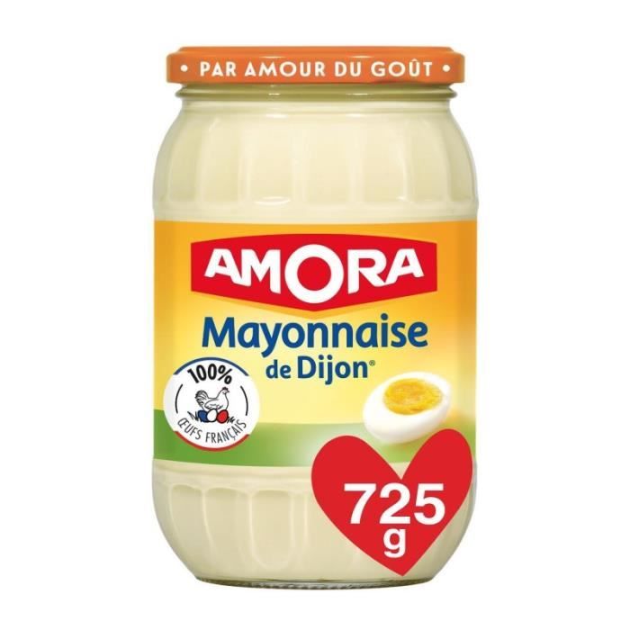 AMORA - Mayonnaise Sans Sulfites 725G - Lot De 4