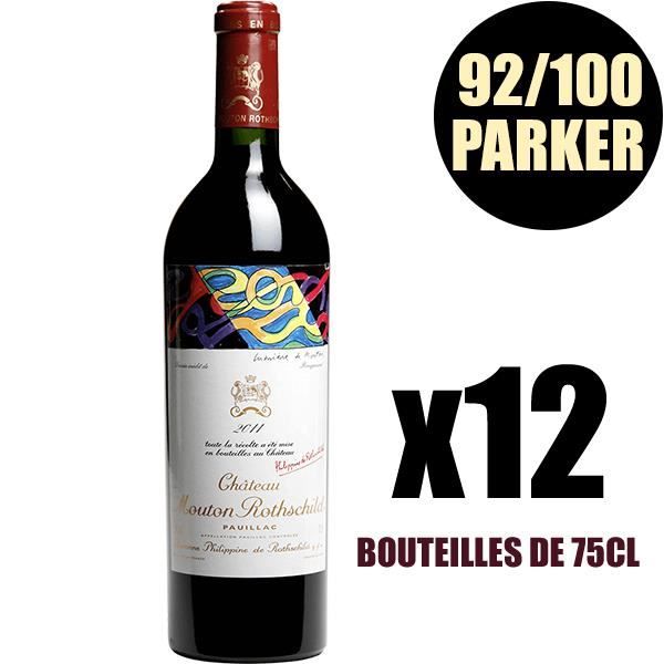 X12 Château Mouton Rothschild 2011 Rouge 75 cl AOC Pauillac 1er Cru Classé Vin Rouge