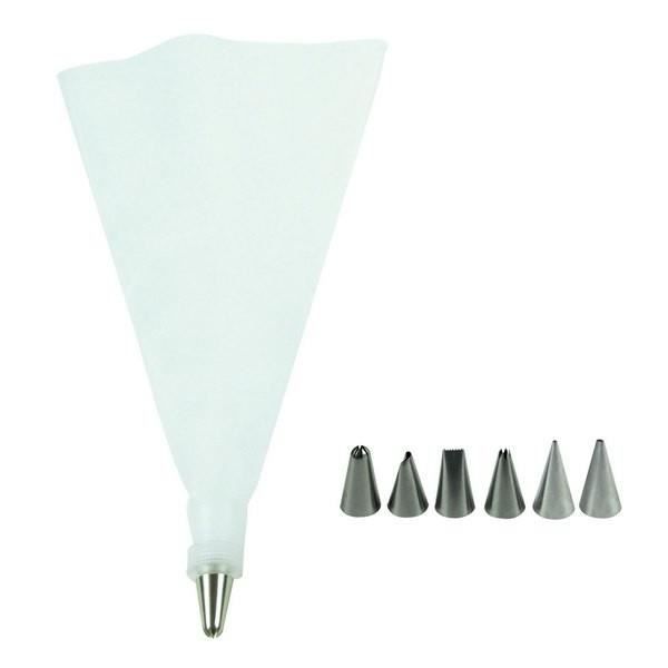 Ustensile de decoration Poche a douille Superflex et ses 6 douilles Inox