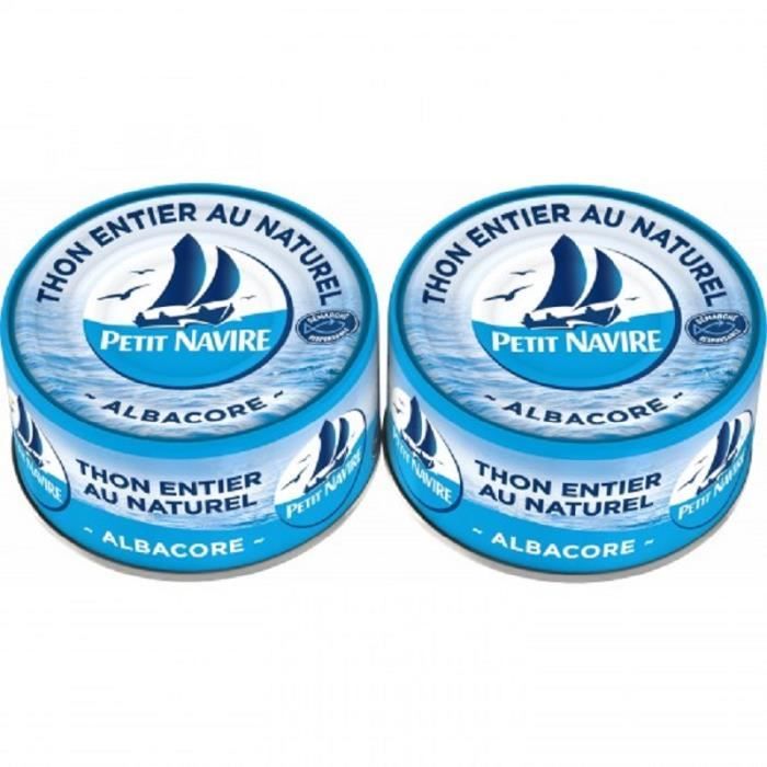 PAULET PAUL Thon entier au naturel Petit Navire - 2x140 g