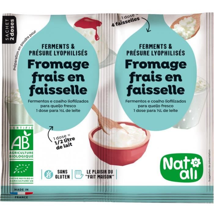 Ferment pour fromage frais en faisselle 2x6gr