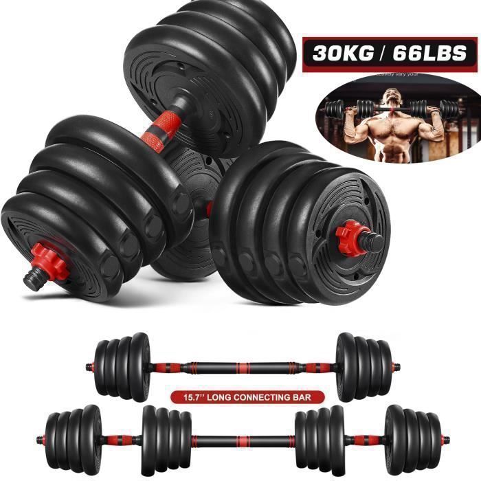kit haltère réglable 30kg les haltères musculation