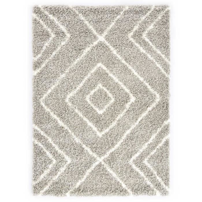 Tapis berbère-Tapis de sol PP Sable et beige 160x230 cm