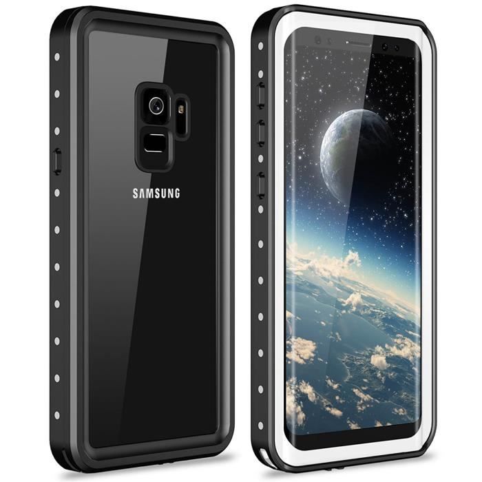 Coque Etanche Samsung Galaxy S9, Imperméable Waterproof Housse[IP68 Imperméable][Antichoc][ Antipoussière]Etui Housse pour Galaxy S9