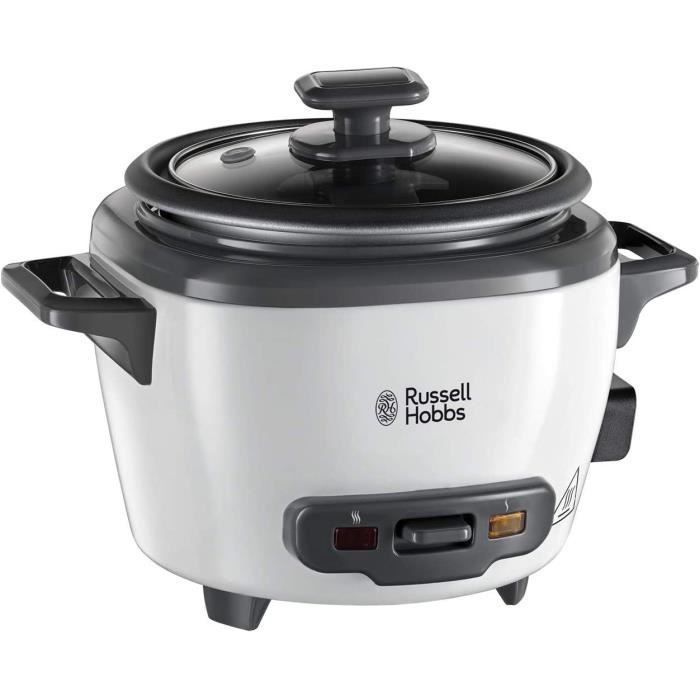 Russell Hobbs Mini Cuiseur Riz 0,4 Litres, Maintien au Chaud, Bol Antiadhésif Amovible - 27020-56