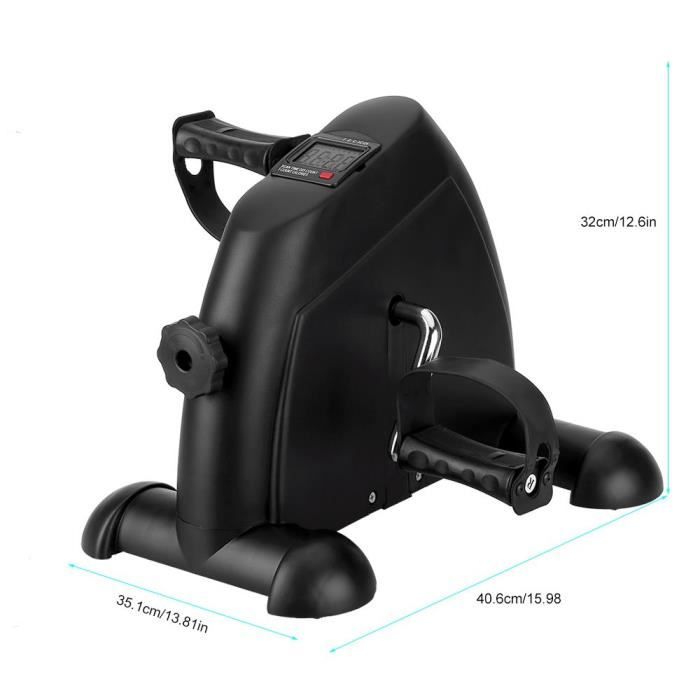 Mbuynow Noir Mini Vélo d'Appartement, Mini Vélo d'exercice Cardio à Pédale Écran LCD Réglable