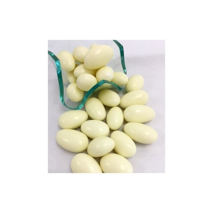 Dragées amandes mariage ivoire