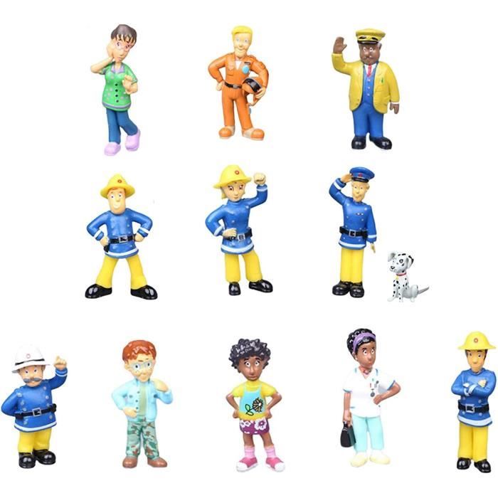 CAKE h Sam Le Pompier Gacircteau Deacutecoration Figurines Pompier Mini Figurines Pompier Cake Topper Figurines 12 Piegraveces380
