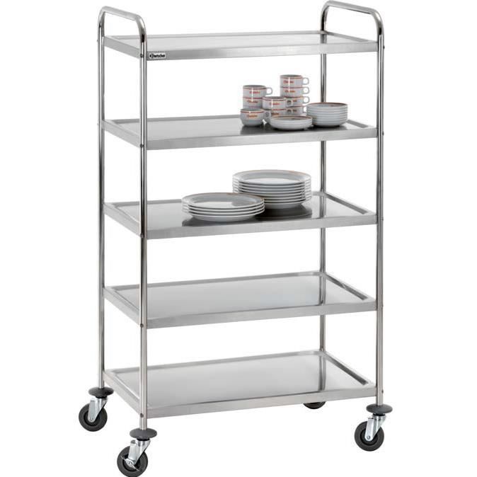 Chariot de service/transport TS 500-5 plateaux