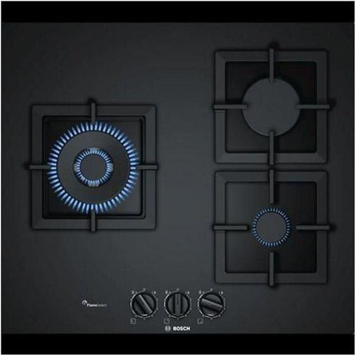 Plaque au gaz BOSCH PPC6A6B20 60 cm Noir (3 cuisinière)