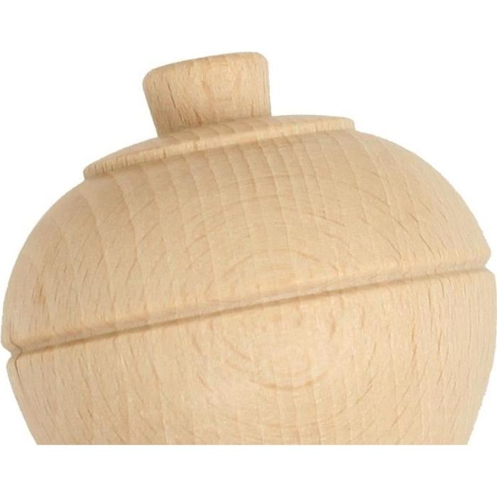 Toupie corde en bois
