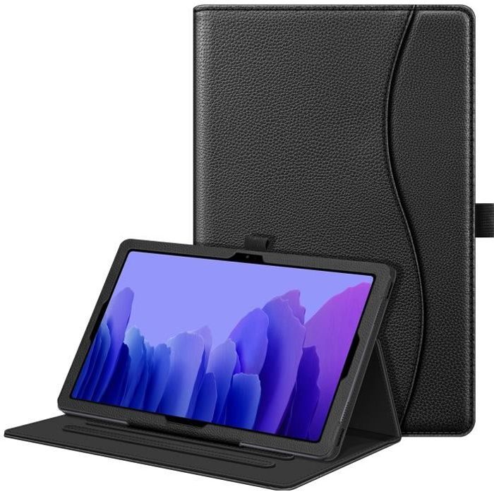 FINTIE Coque pour Samsung Galaxy Tab A7 10.4”, Etui Housse Protection Multi-Angle Ajustable Sommeil/Réveil Automatique, Noir