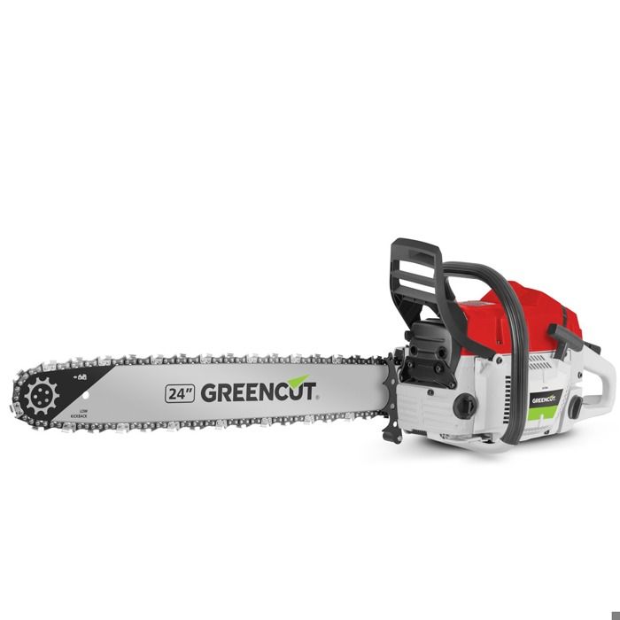 Tronçonneuse thermique 75cc ,guide 24, 4,8 cv de puissance Greencut