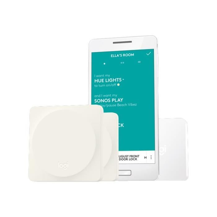 Logitech POP Home Switch Starter Pack - Interrupteur - sans fil - Bluetooth, Wi-Fi - blanc (pack de 2)