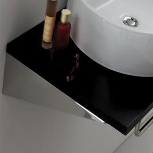 Paire Equerre de Fixation lavabo, 25 ou 40 x 8 cm, Chromé (40 cm)
