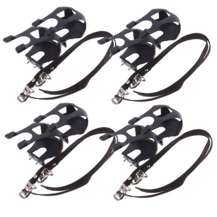 4 pièces pinces d'orteil professionnel Prime Durable anti-dérapant pédale de vélo pour Cycle PEDALIER - PEDALE - CACHE-PEDALIER