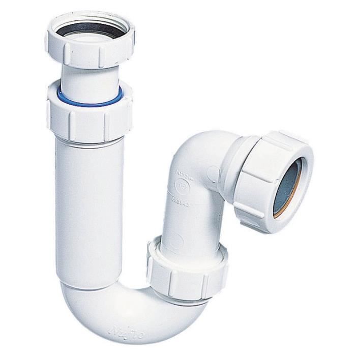WIRQUIN Siphon P de lavabo - Sortie horizontale - Ø 40 mm