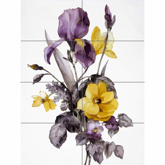 Artery8 Poster A Pannelli Rembrandt Flora - XL 119x84 Cm - Riproduzione D'Arte Su Satin Paper - 8 Sezioni