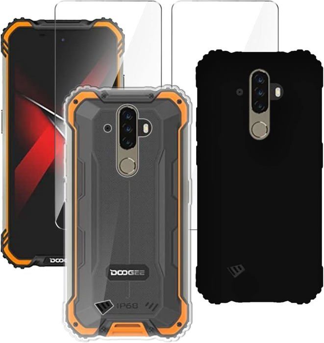 Pack Protection Xiaomi Redmi Note 9 - 2 Films Verre Trempé + Coque - Anti-choc Et Anti-rayures