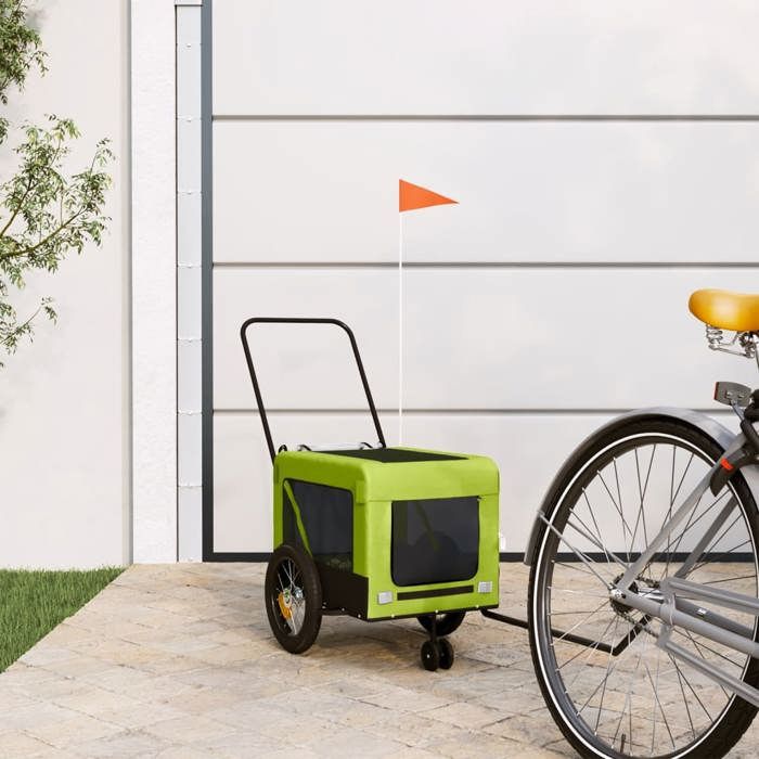 vidaXL Remorque de Vélo pour Animaux de Compagnie Chariot à Vélo pour Chien avec Roues Poussette de Animaux de Compagnie 93934