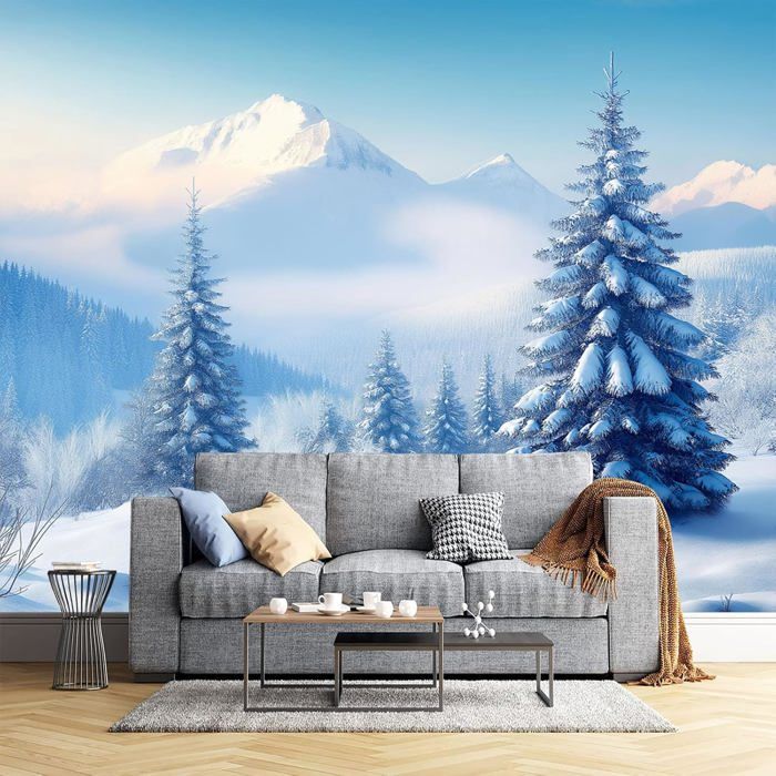 Papier Peint Montagne Neige