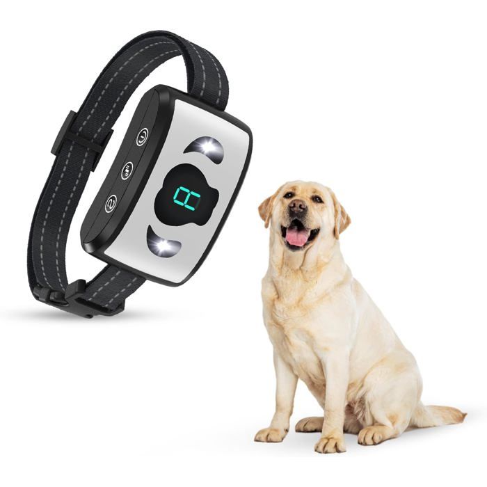 Comparer les prix de Collier Anti Aboiement Rechargeable Sans Choc-Collier Électrique Pour Chiens 8 Vibrations/Ultrasons&7 Niveaux De Sensibilité-Imper