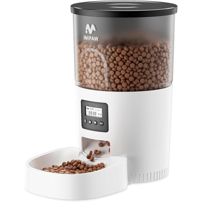 Meilleurs prix pour YSFMODE-Distributeur Croquettes Chat Automatique-Distributeur Croquettes Chat Avec Minuterie Programmable3L Distributeur Automati