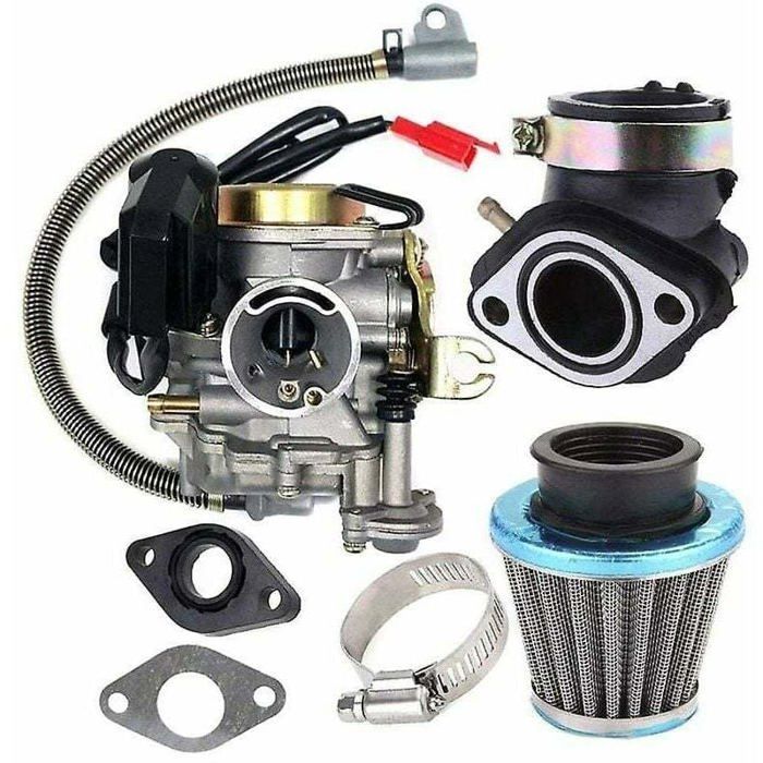 Carburateur PD18J 18mm GOOFIT Pour Scooter GY6 50cc 80cc - Remplacement 4 Temps, Haute Performance