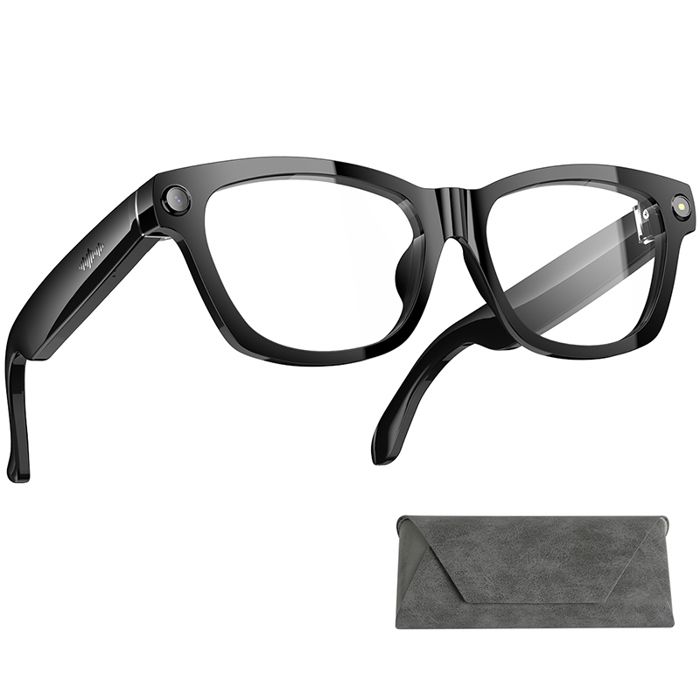 Blackview BV100 Lunettes intelligentes caméra 8MP Bluetooth conduction osseuse traduction IA design ultra-léger et tactile