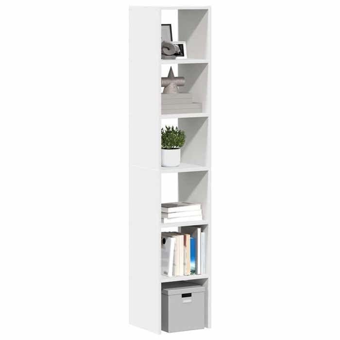 Bibliothèques - vidaXL - 2 pcs - Empilable - Blanc - Bois dingénierie