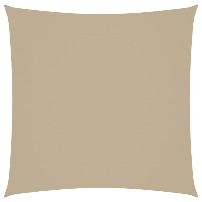 Voile de parasol carré - vidaxl - 6x6 m - Beige - Tissu Oxford enduit de PU - Résistance à leau - Protection UV