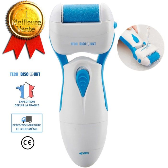 Râpe Électrique Ponceuse à Pieds - Rechargeable - Pour Callosités Et Pédicure - Rose